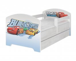 Postel 160/80 cm Cars + šuplík produkt