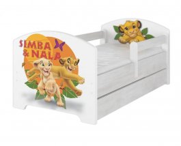 Postel 160/80 cm Král lev + šuplík produkt