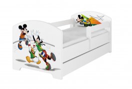 Postel 160/80 cm Mickey voleyball + šuplík bílá produkt