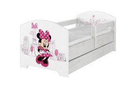 Postel 160/80 cm Minnie Paris + šuplík norská borovice produkt