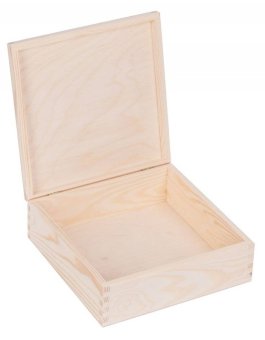 Zvětšit Krabička dřevěná - 22x22x8 cm