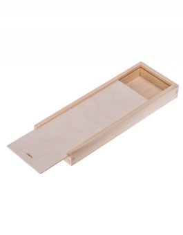 Přírodní dřevěná krabička - 11x30x3,5 cm