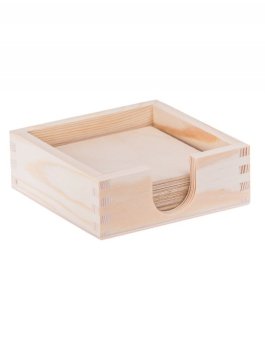 Sada 8 ks podtácků v krabičce - 10x10 cm