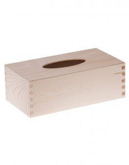 Krabička dřevěná na kapesníky 14x26x8,3 cm
