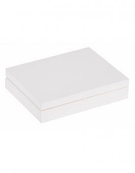 Krabička dřevěná 16x12x3 cm - bílá