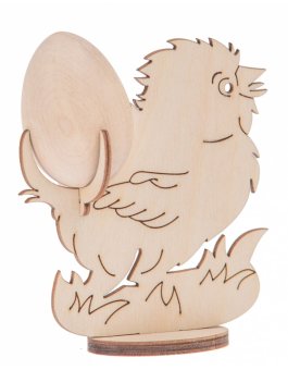 Dřevěný stojánek na vejce - Kohout