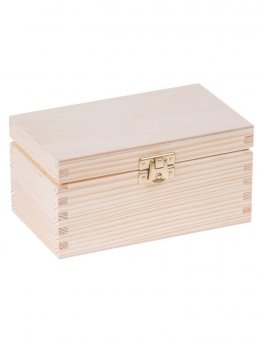 Krabička dřevěná na čaj 9,5x16,5x8 cm zapínaní