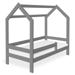 Dětská postel domek 160x80 cm + rošt šedá