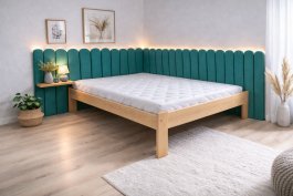 Čalouněný panel Plot 5 cm - tyrkysová 09