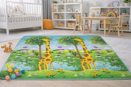 Dětská hrací podložka ZOO 180 x 200 cm