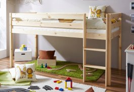 Dětská vyvýšená postel s žebříkem + rošt ZDARMA