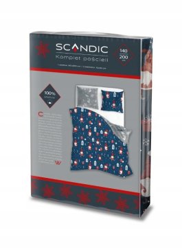 Povlečení bavlněné 140/200 + 70/90 - Vánoční skřítek