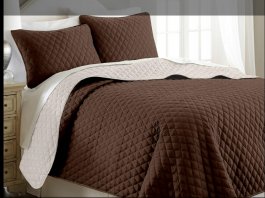 Přehoz na postel 220/200 cm čokoláda-smetana produkt