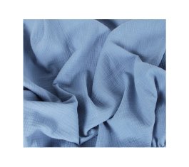 Mušelínové prostěradlo s gumkou 60x120 cm / modrá