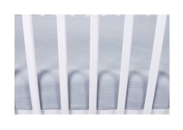 Mušelínové prostěradlo s gumkou 60x120 cm / šedá