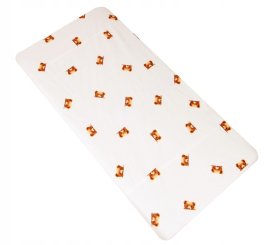 Prostěradlo bavlněné s gumkou 120/60 cm - medvídci kuk béžoví produkt