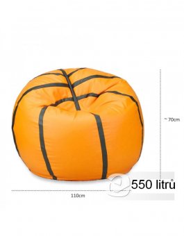 Sedací míč basketbal - 550L - XXXL