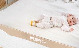 Zábrana na postel Pupyhou Eva béžová 150 cm