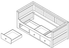 Rozkládací postel Lahti 90x200 cm šedá + rošty a zásuvky ZDARMA