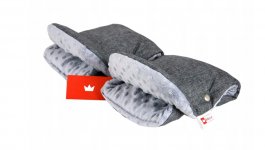 Rukavice minky grey flex /šedé 