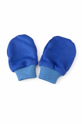 Kojenecké bavlněné rukavičky - tmavě modré