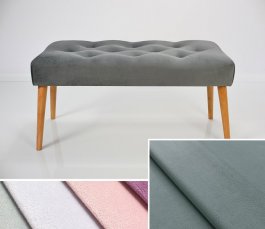 Čalouněná lavice DARINA 80x40x42 cm, barva šedá
