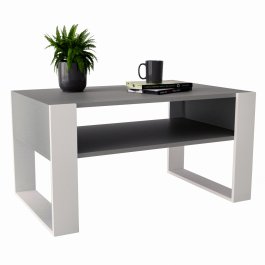 Konferenční stolek Aspect loft 95 - šedá/bílá