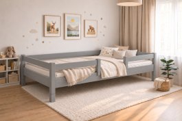 Rostoucí postel Montessori Tobi šedá 120x200 cm + rošt ZDARMA produkt