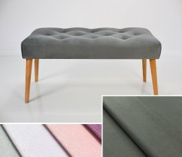 Čalouněná lavice DARINA 120x40x42 cm, barva šedobéžová