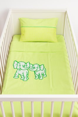 Luxusní vyšívaná sada 4-dílná slon zelený Luxusní vyšívaná sada 4-dílná slon zelený