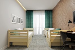 Patrová postel MIKOL 2v1 200x80 cm + rošty ZDARMA