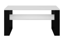 Konferenční stolek 90 x 58 cm 1P - bílá / černá