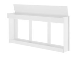Postel Rimini II 90-180/200 cm + rošty rozkládací s úložným boxem - bílá