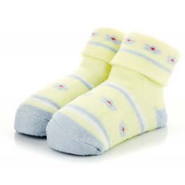 Kojenecké ponožky 6-12 měsíců TBS006 - žlutá / modrá