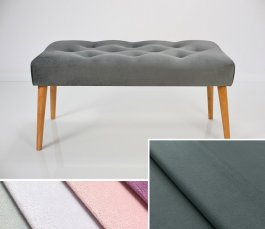Čalouněná lavice DARINA 110x30x42 cm, barva tmavě šedá