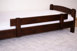 Univerzální ochranná bariérka z masivu 100 cm ořech