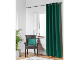 Závěs Velvet 140/250 cm s oky - tmavě zelená