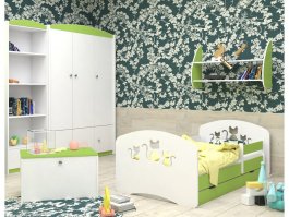 Postel Xenie 180/90 cm + šuplík + matrace