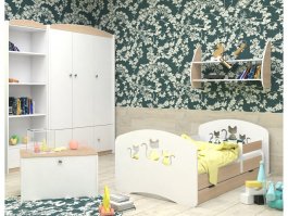 Postel Xenie 180/90 cm + šuplík + matrace